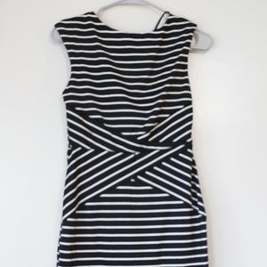 iZ byer Stretch Black and White Striped Dress - Junior Size 5 - Work Cocktail.
